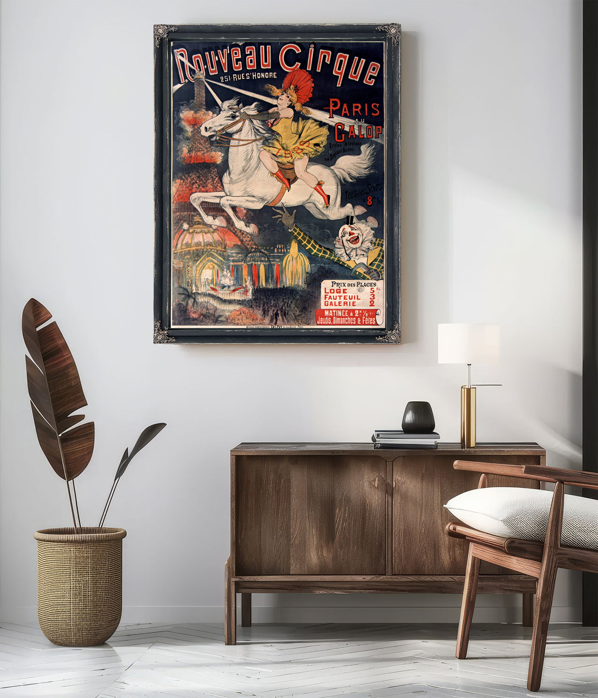 Nouveau Cirque Paris Au Galop Affiche By Vintage Circus Posters