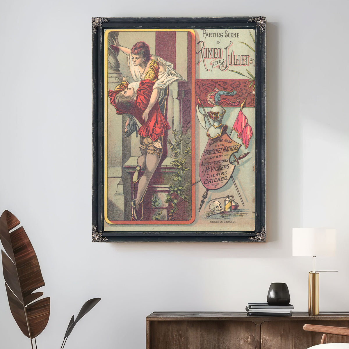 Parting Scene Romeo Juliet Date Miss By Vintage Circus Posters
