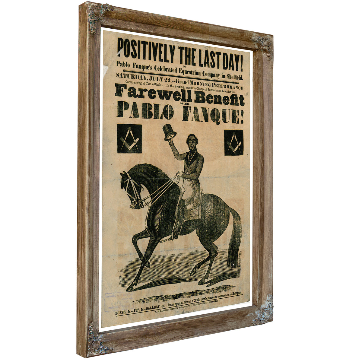 Positively Last Day Pablo Fanque By Vintage Circus Posters