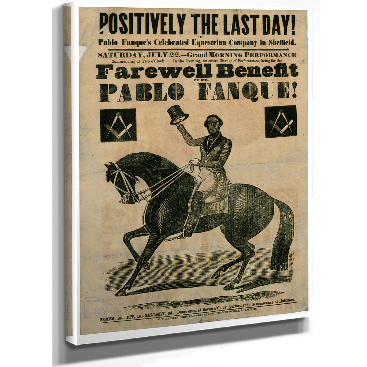 Positively Last Day Pablo Fanque By Vintage Circus Posters