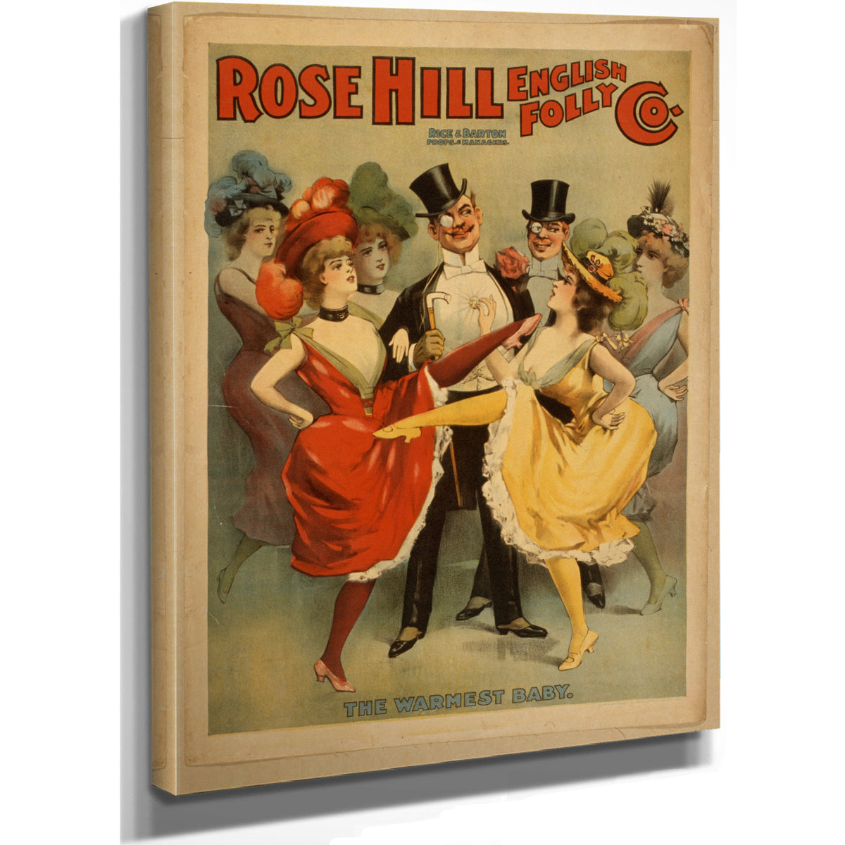 Rose Hill English Folly Co 1 By Vintage Circus Posters
