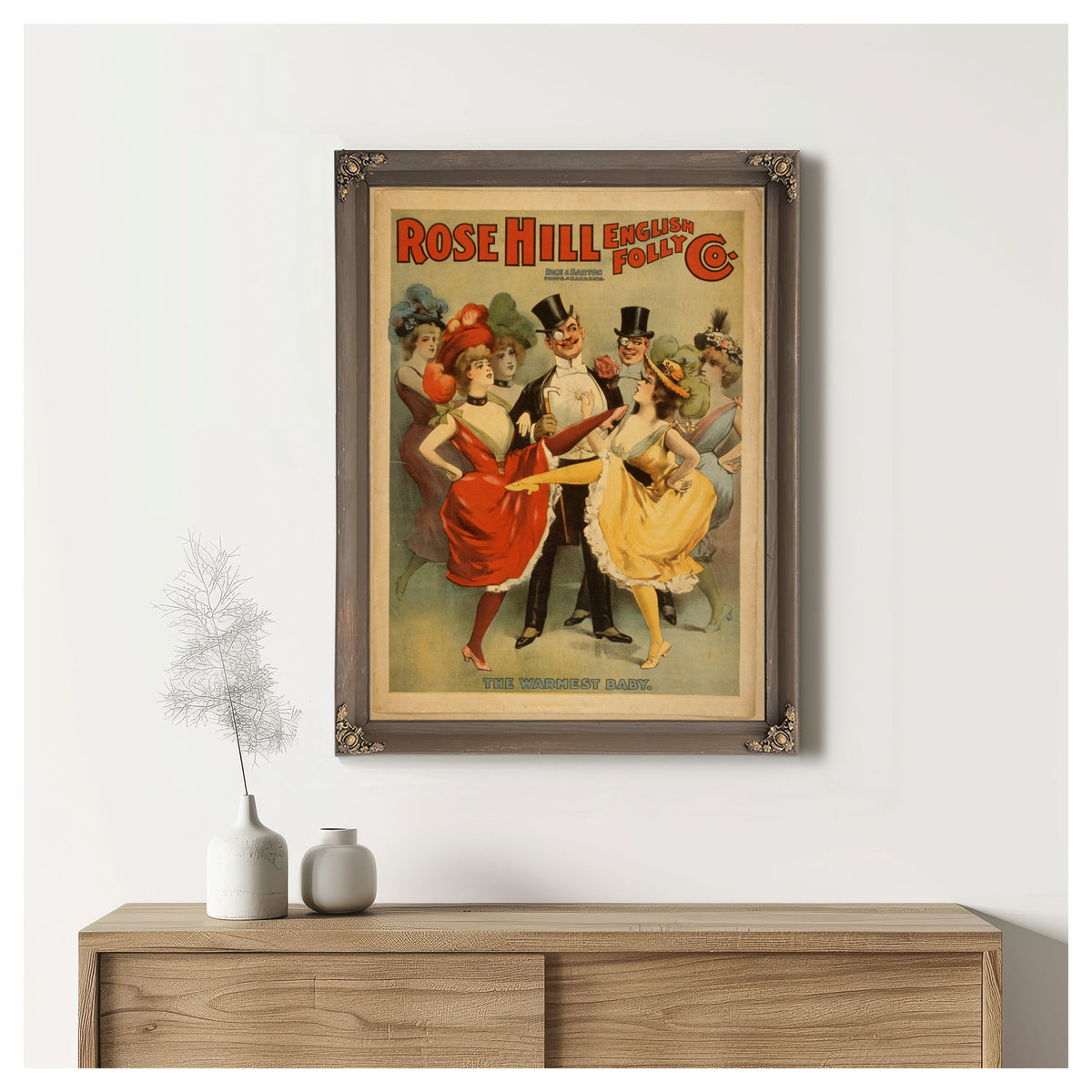 Rose Hill English Folly Co 1 By Vintage Circus Posters