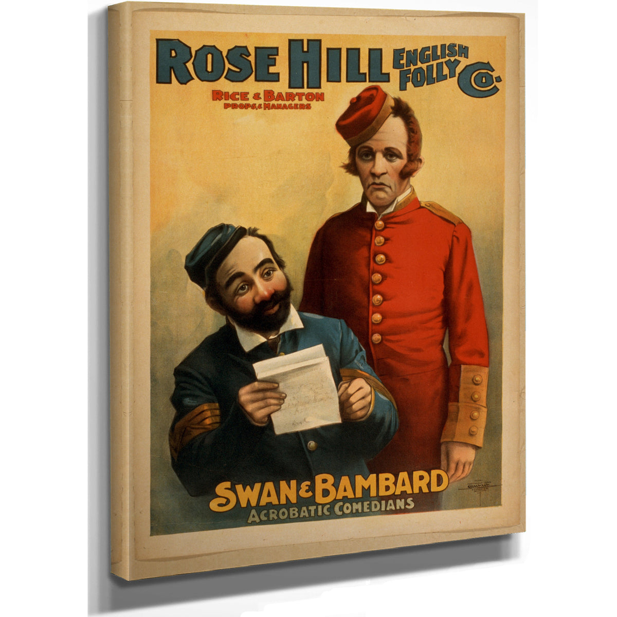 Rose Hill English Folly Co 3 By Vintage Circus Posters