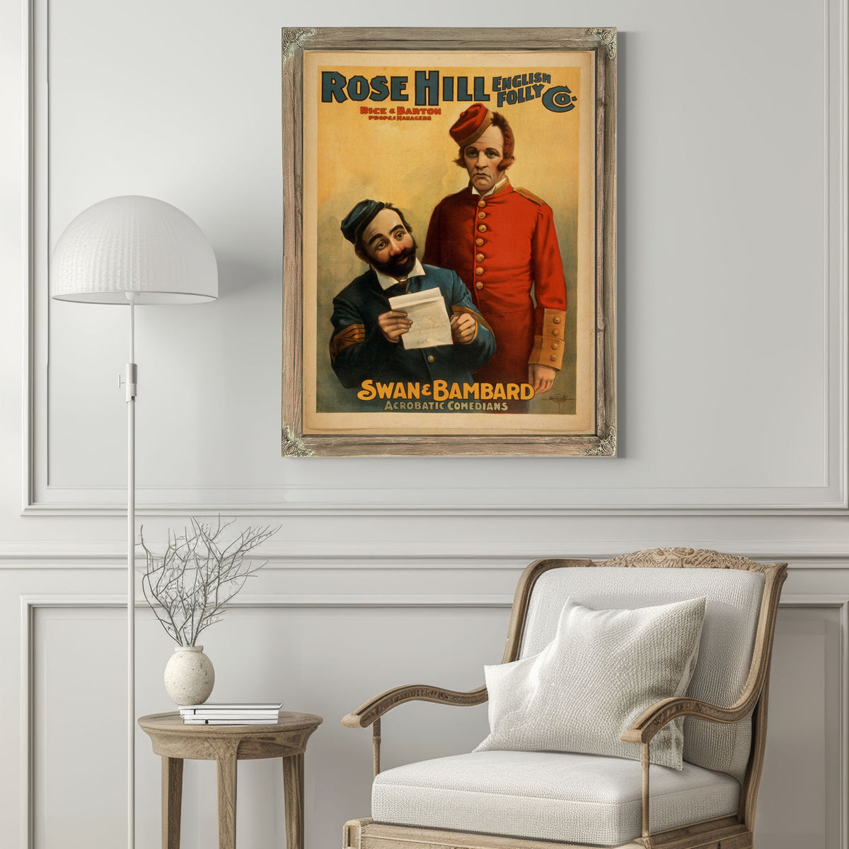 Rose Hill English Folly Co 3 By Vintage Circus Posters