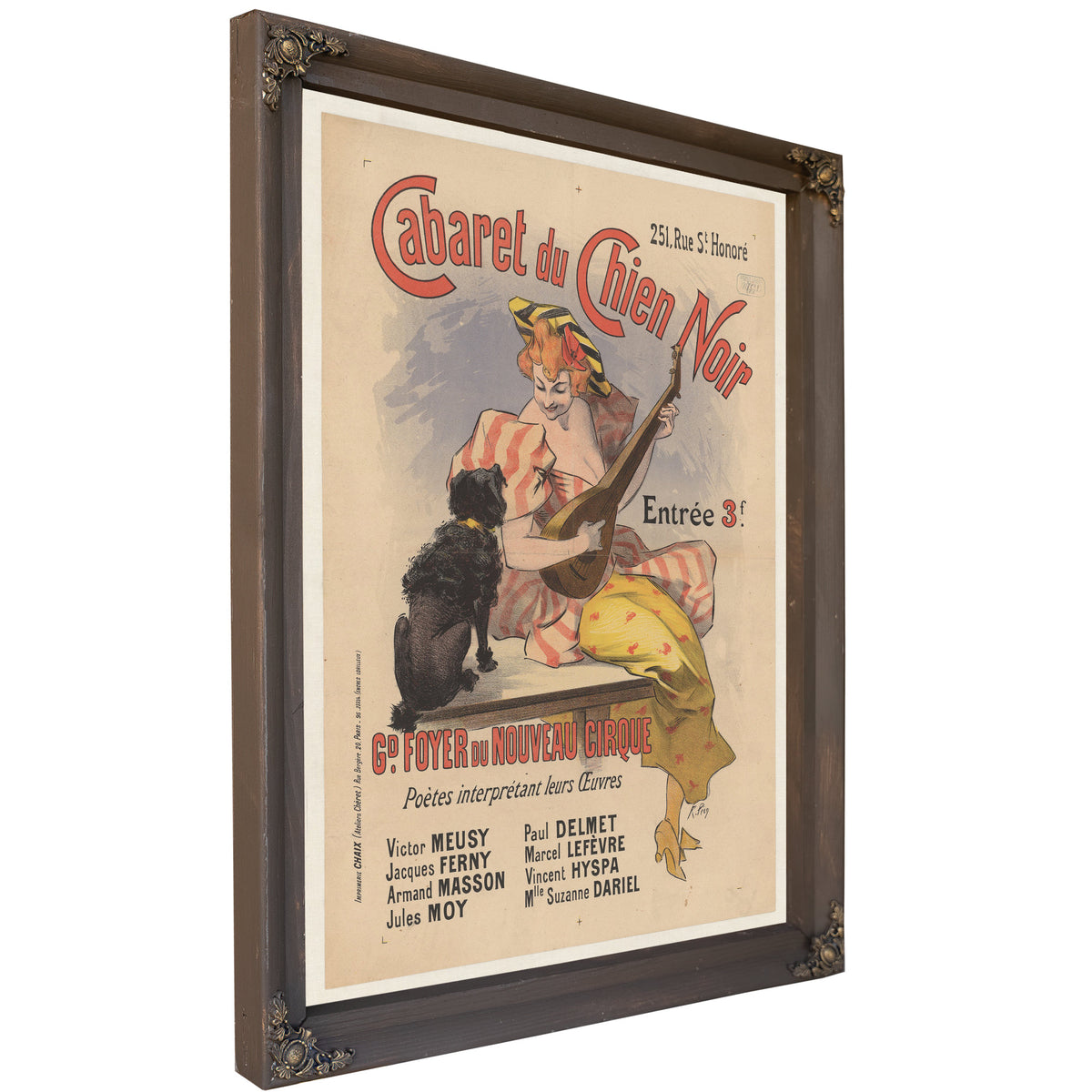 Rue St Honoreu Cabaret du Chien Noir By Vintage Circus Posters