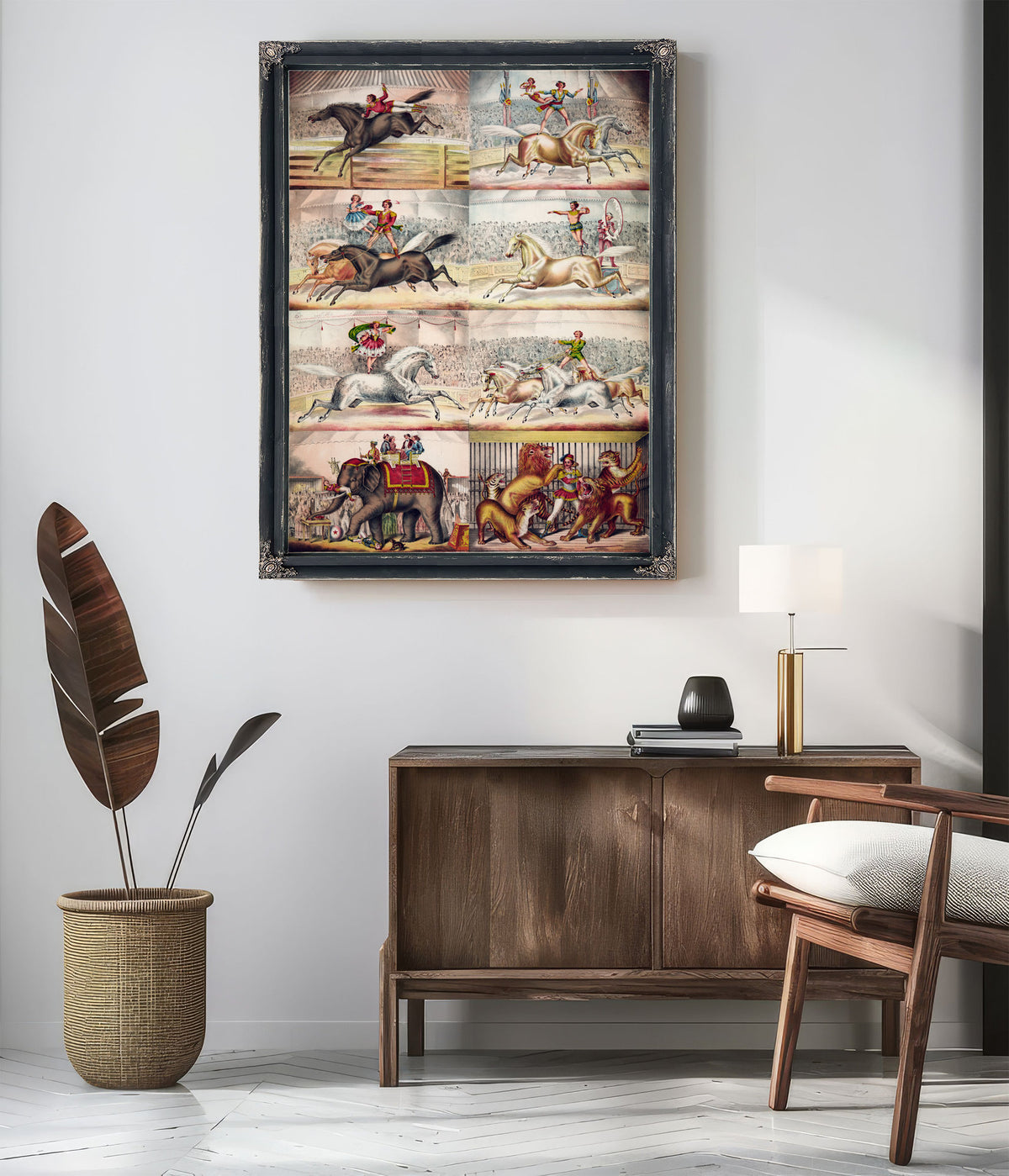 Scenes the Arena 1874 By Vintage Circus Posters