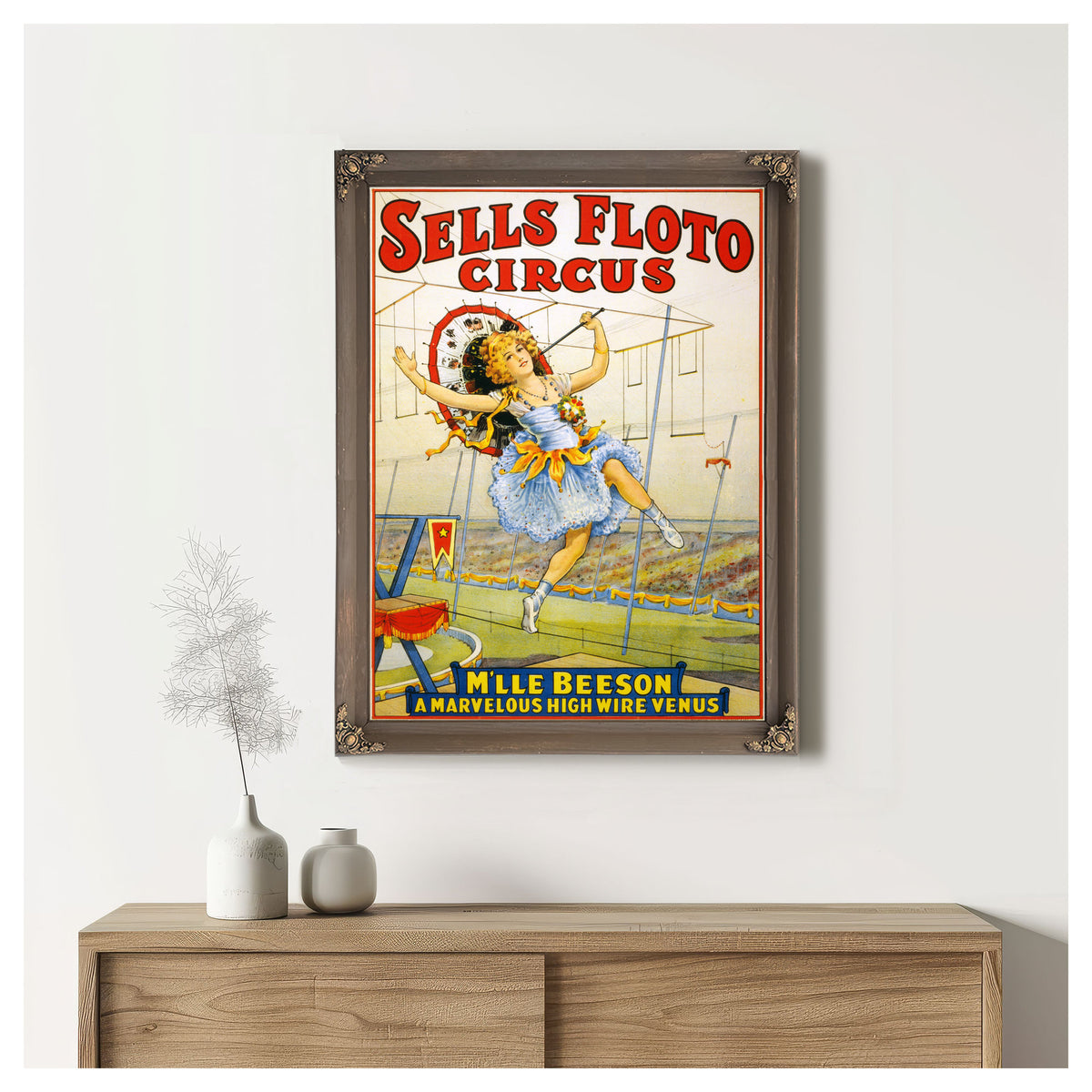 Sells Floto Circus Presents M Lle By Vintage Circus Posters