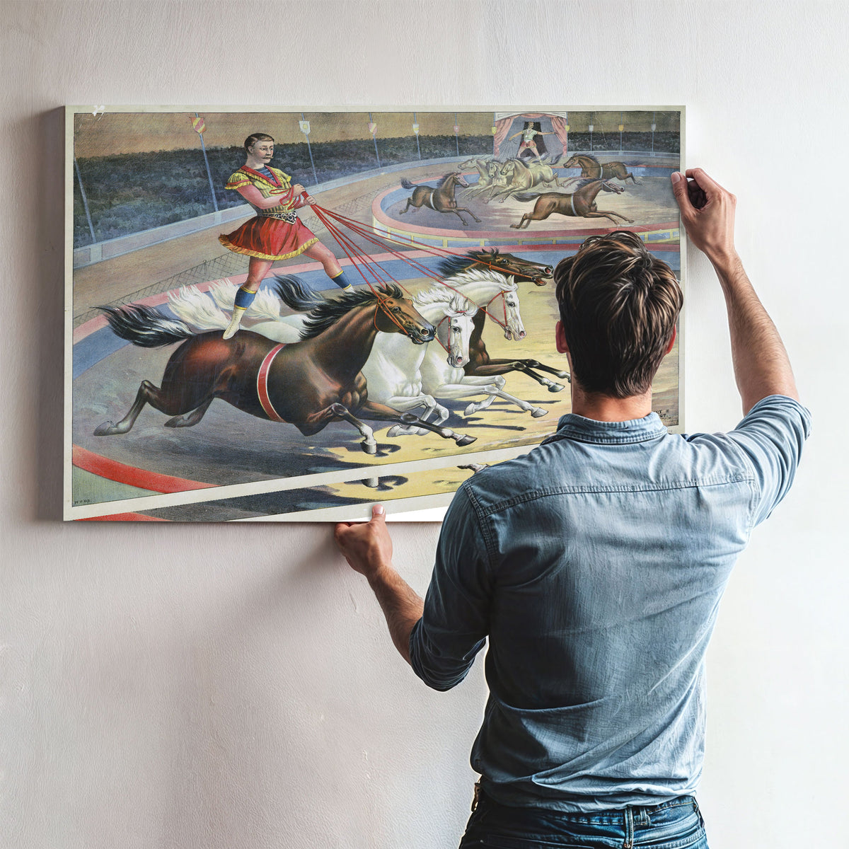 Standing Bareback Riders By Circus Posters New