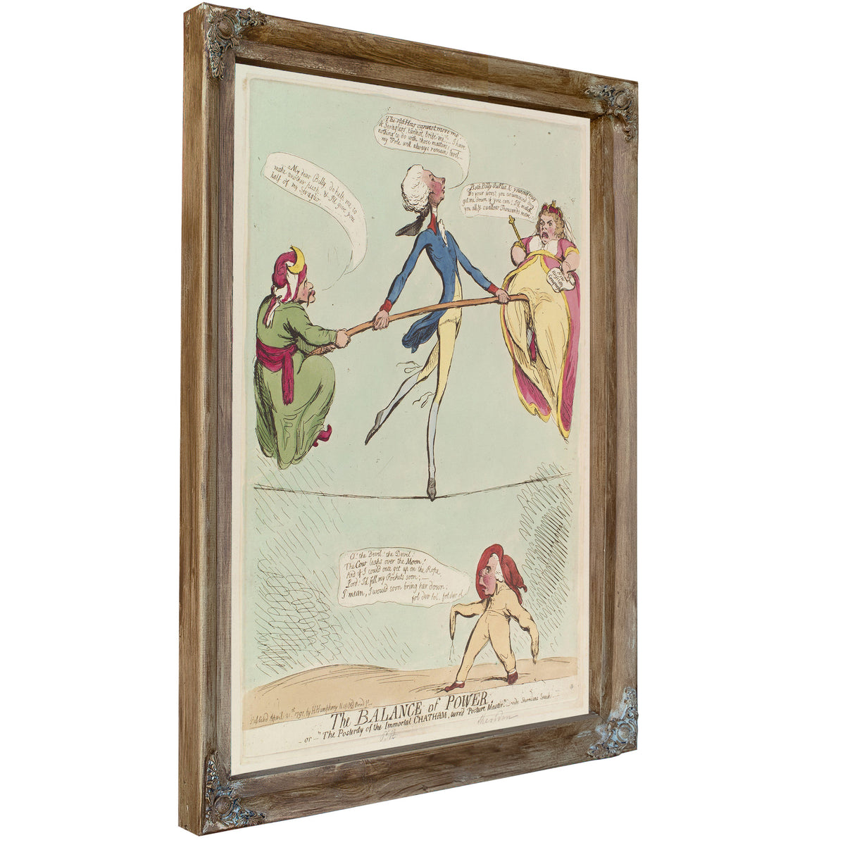 The Balance Power Or Posterity the By Vintage Circus Posters