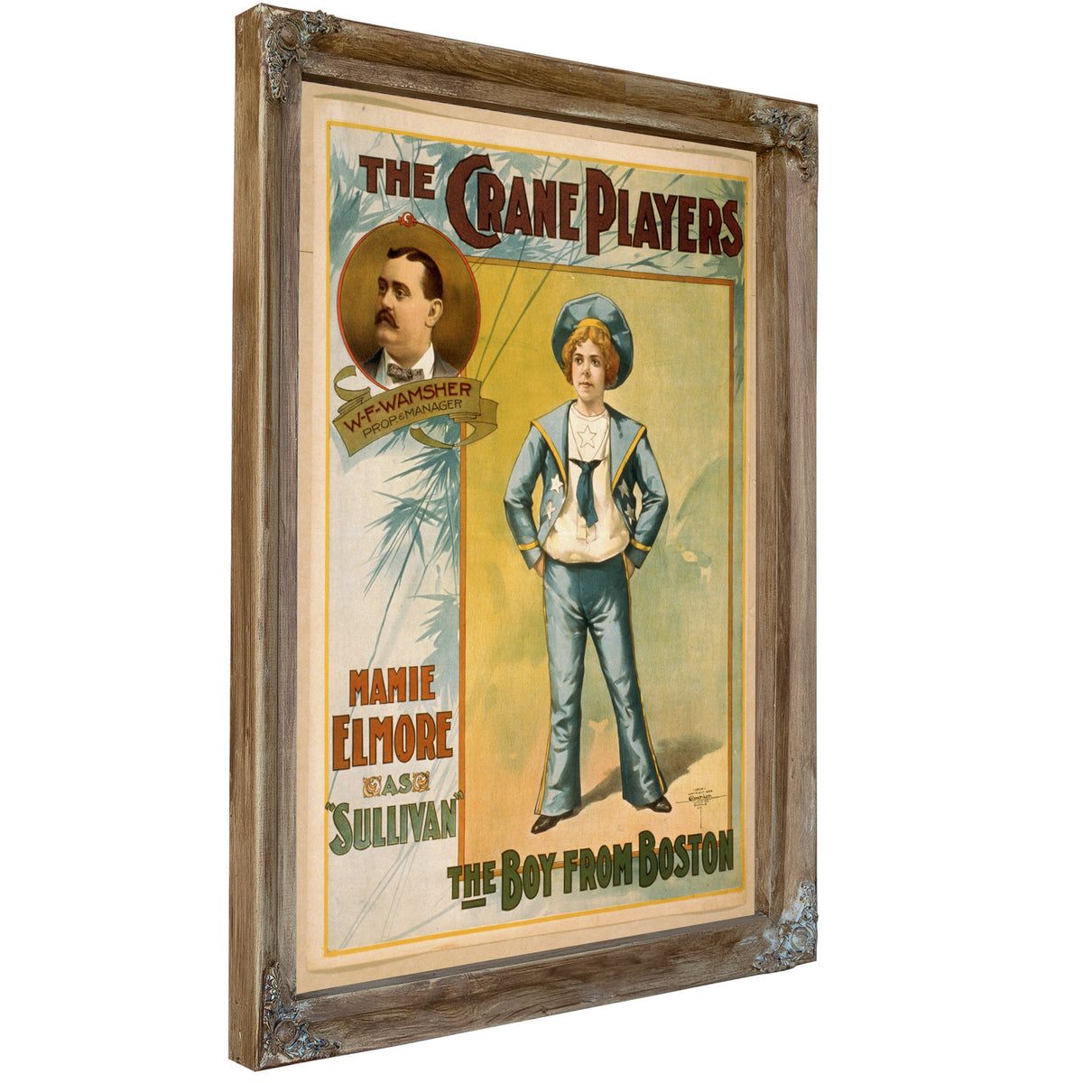 The Crane Players Boy Boston By Vintage Circus Posters