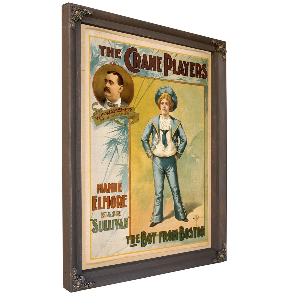 The Crane Players Boy Boston By Vintage Circus Posters
