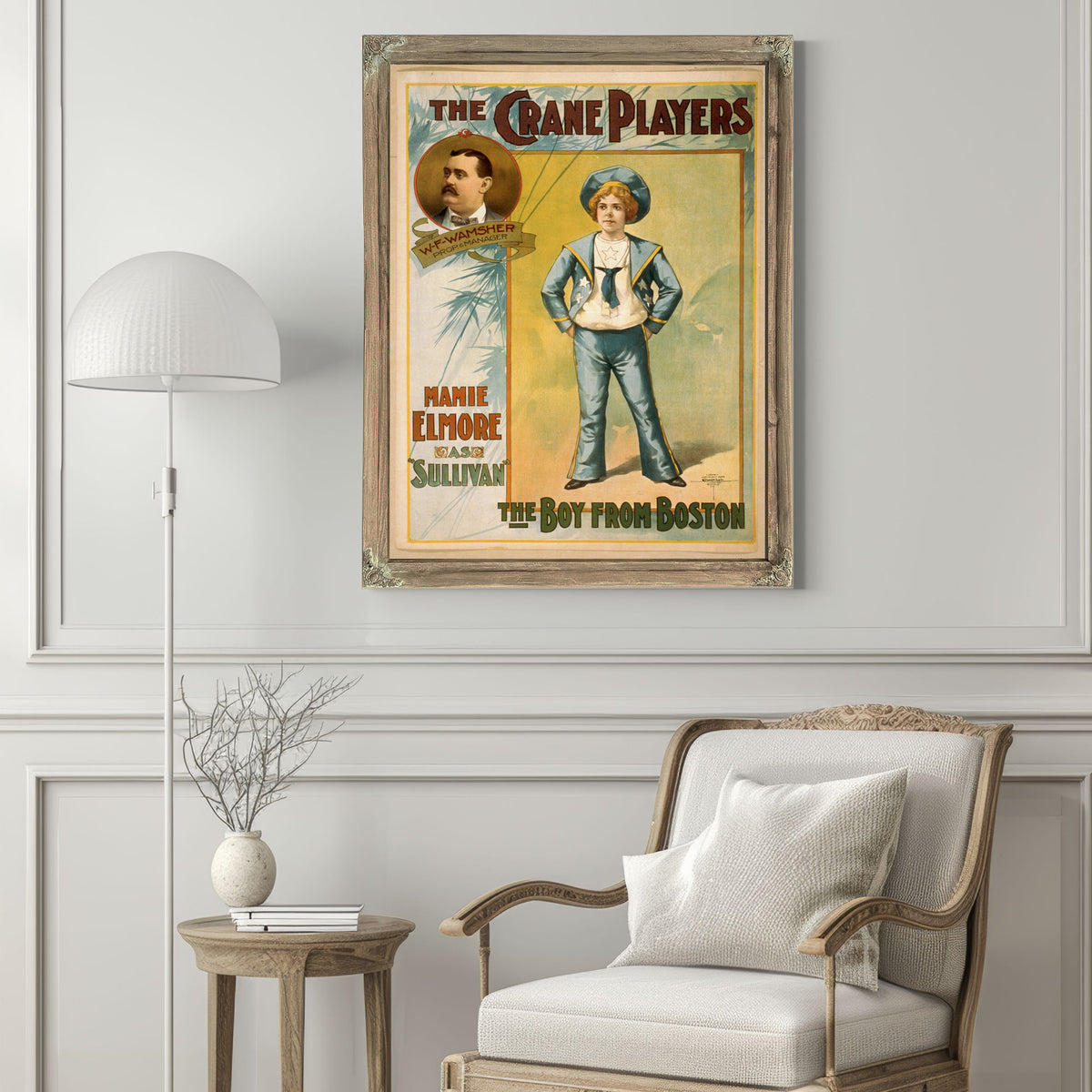 The Crane Players Boy Boston By Vintage Circus Posters