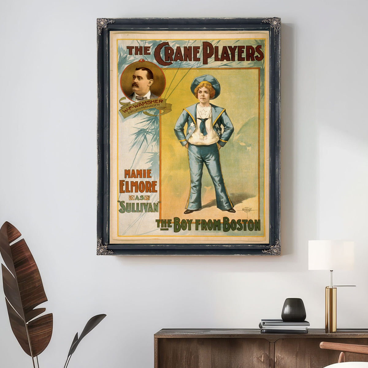The Crane Players Boy Boston By Vintage Circus Posters