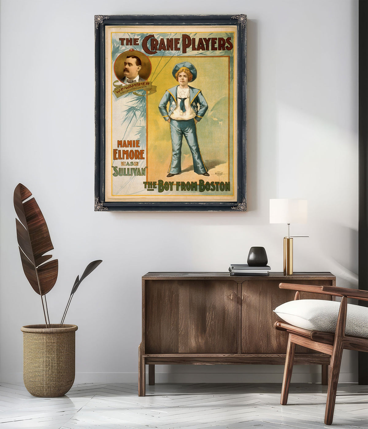 The Crane Players Boy Boston By Vintage Circus Posters