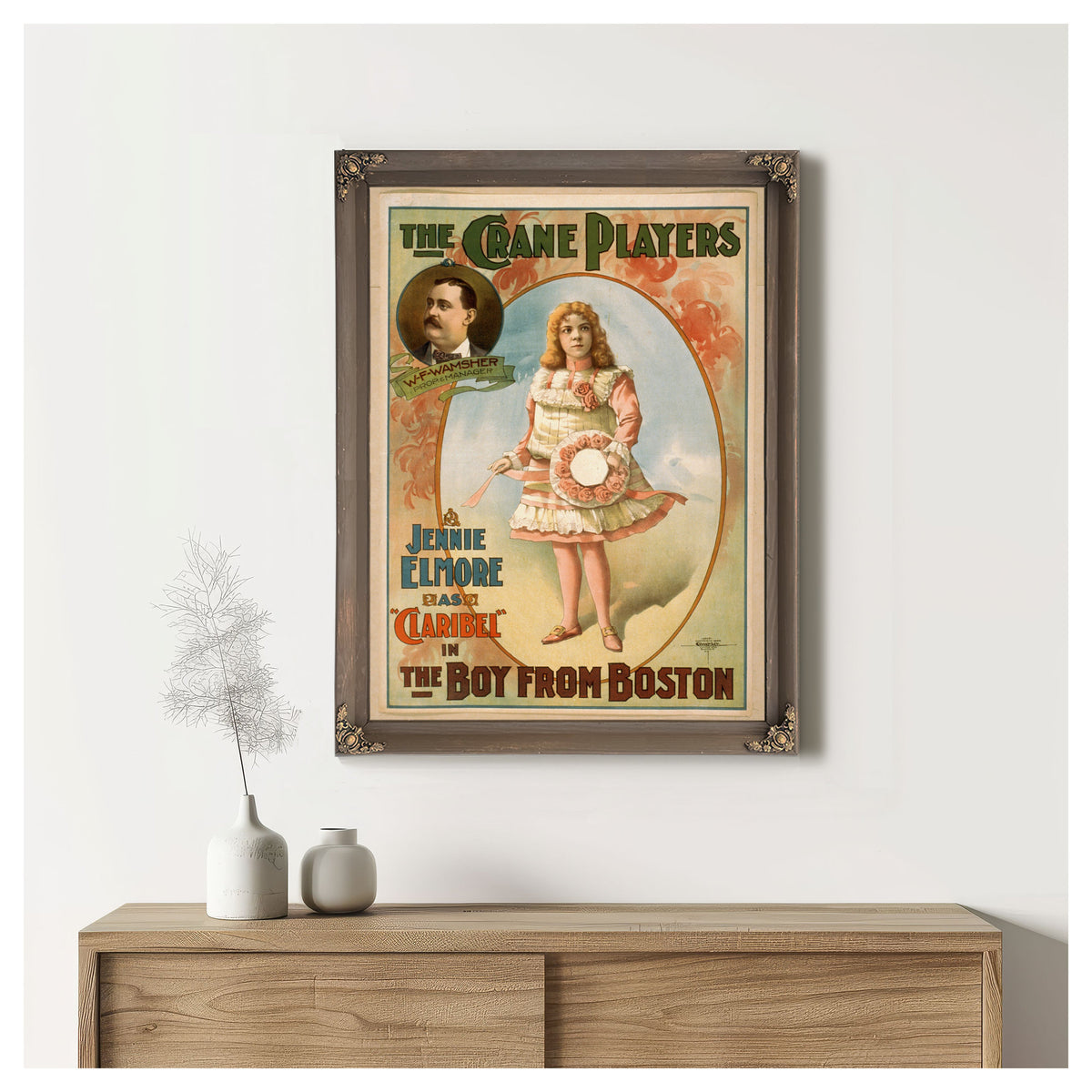 The Crane Players Jennie Elmore As By Vintage Circus Posters