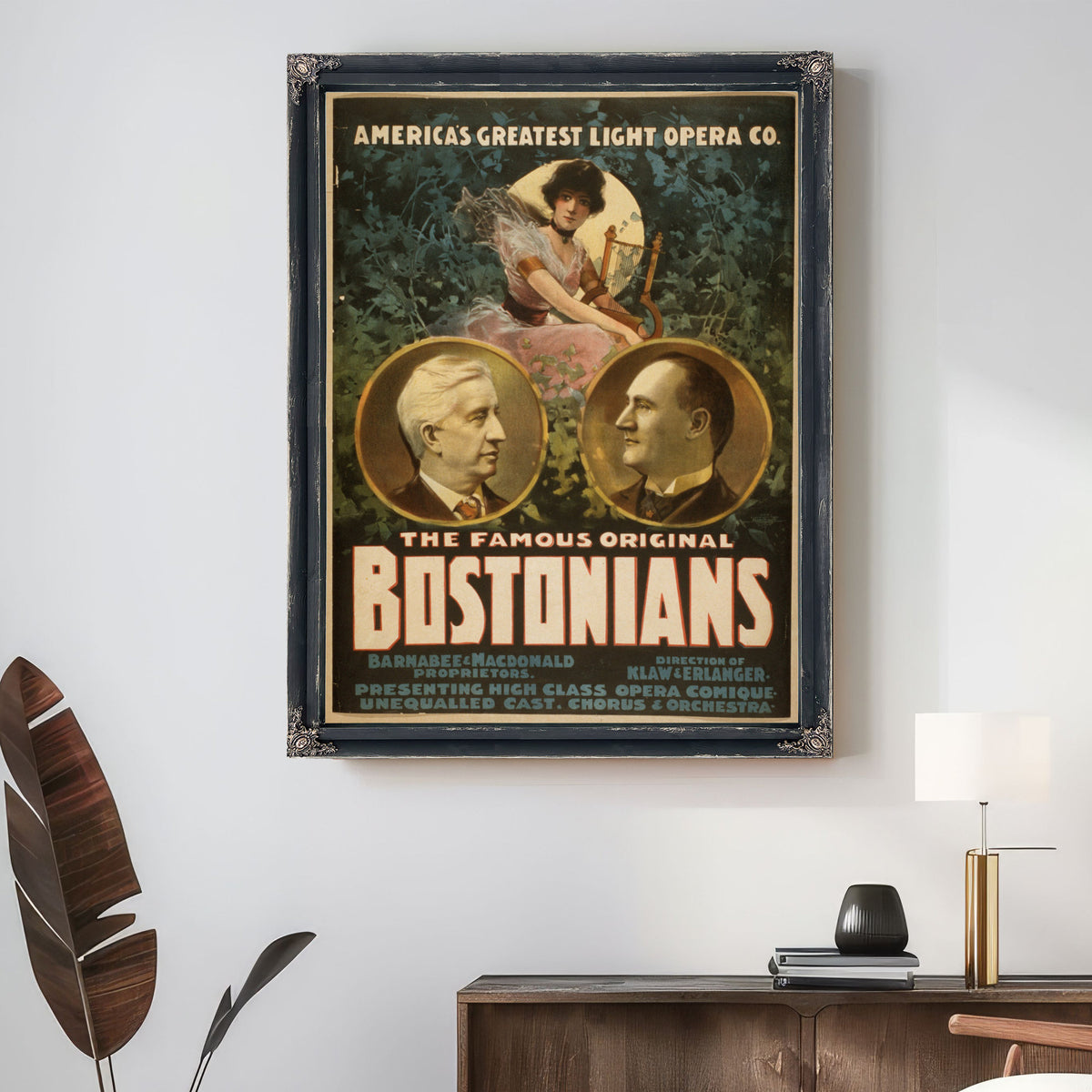 The Famous Original Bostonians America 02 By Vintage Circus Posters