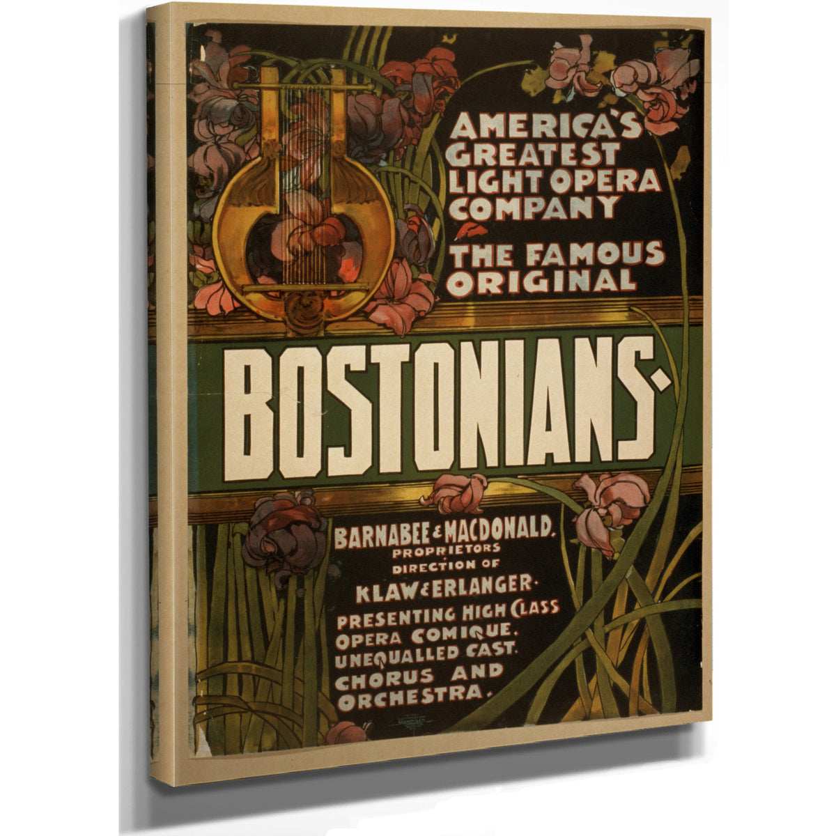 The Famous Original Bostonians America By Vintage Circus Posters