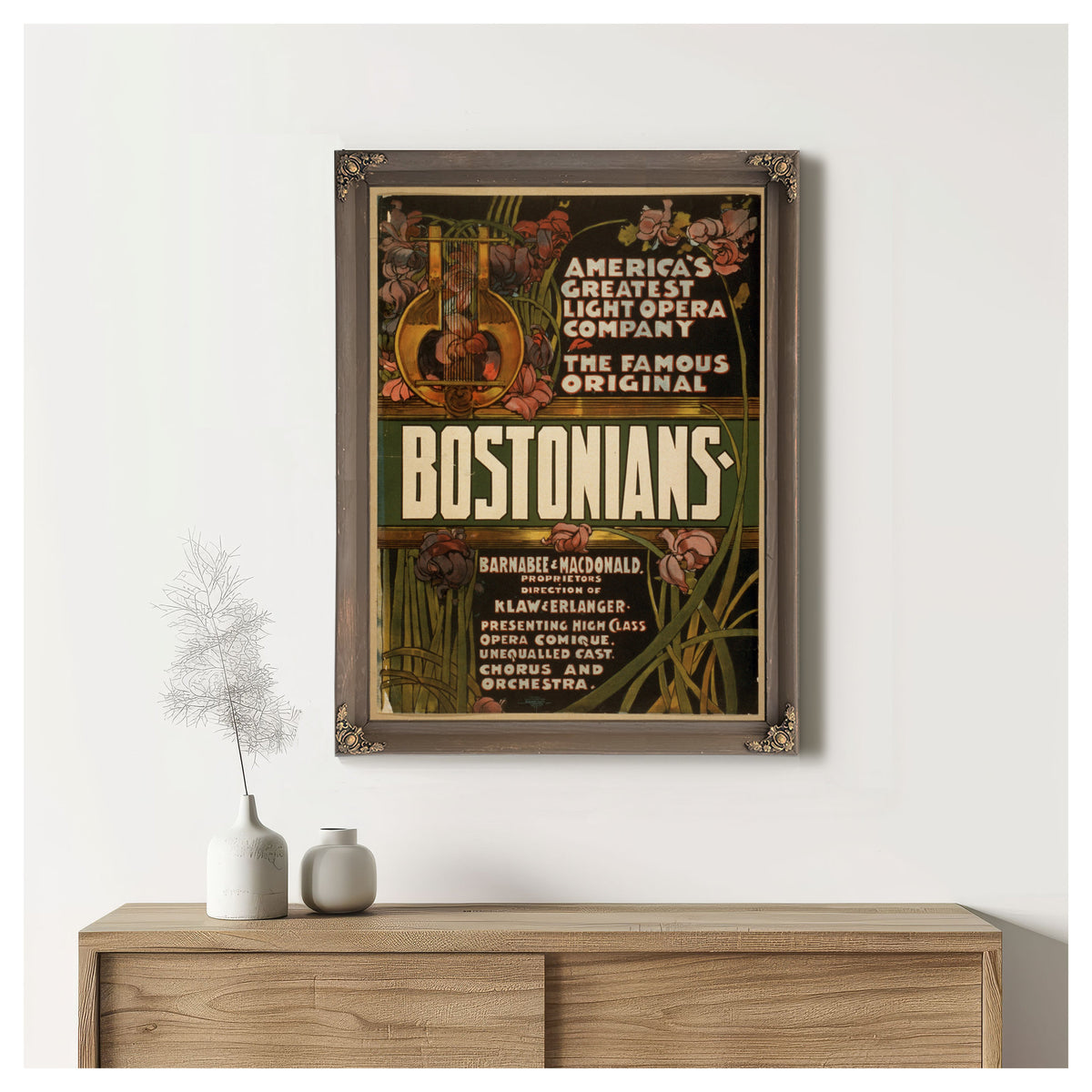 The Famous Original Bostonians America By Vintage Circus Posters