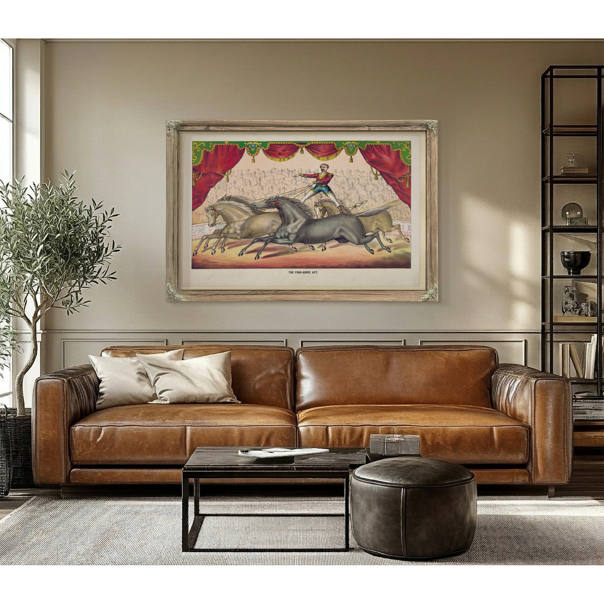 The Four Horse Act By Circus Posters New