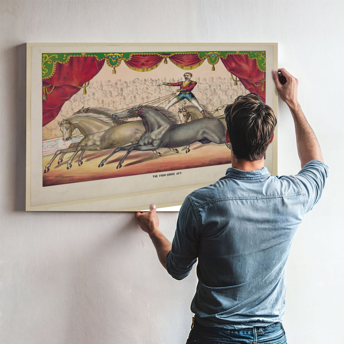 The Four Horse Act By Circus Posters New