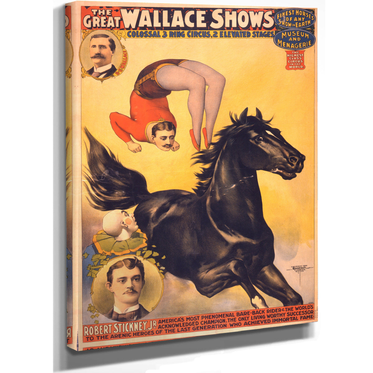 The Great Wallace Shows Colossal 3 By Vintage Circus Posters