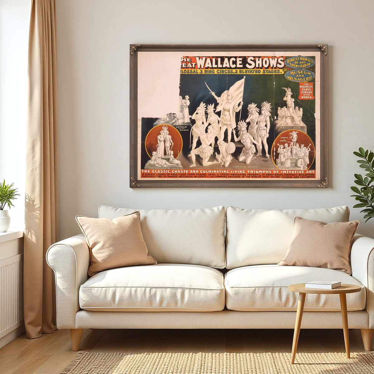 The Great Wallace Shows Statues Circus By Circus Posters New