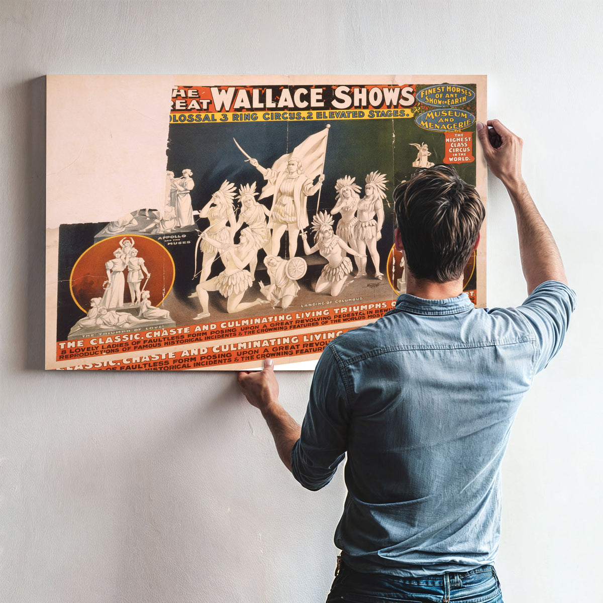 The Great Wallace Shows Statues Circus By Circus Posters New