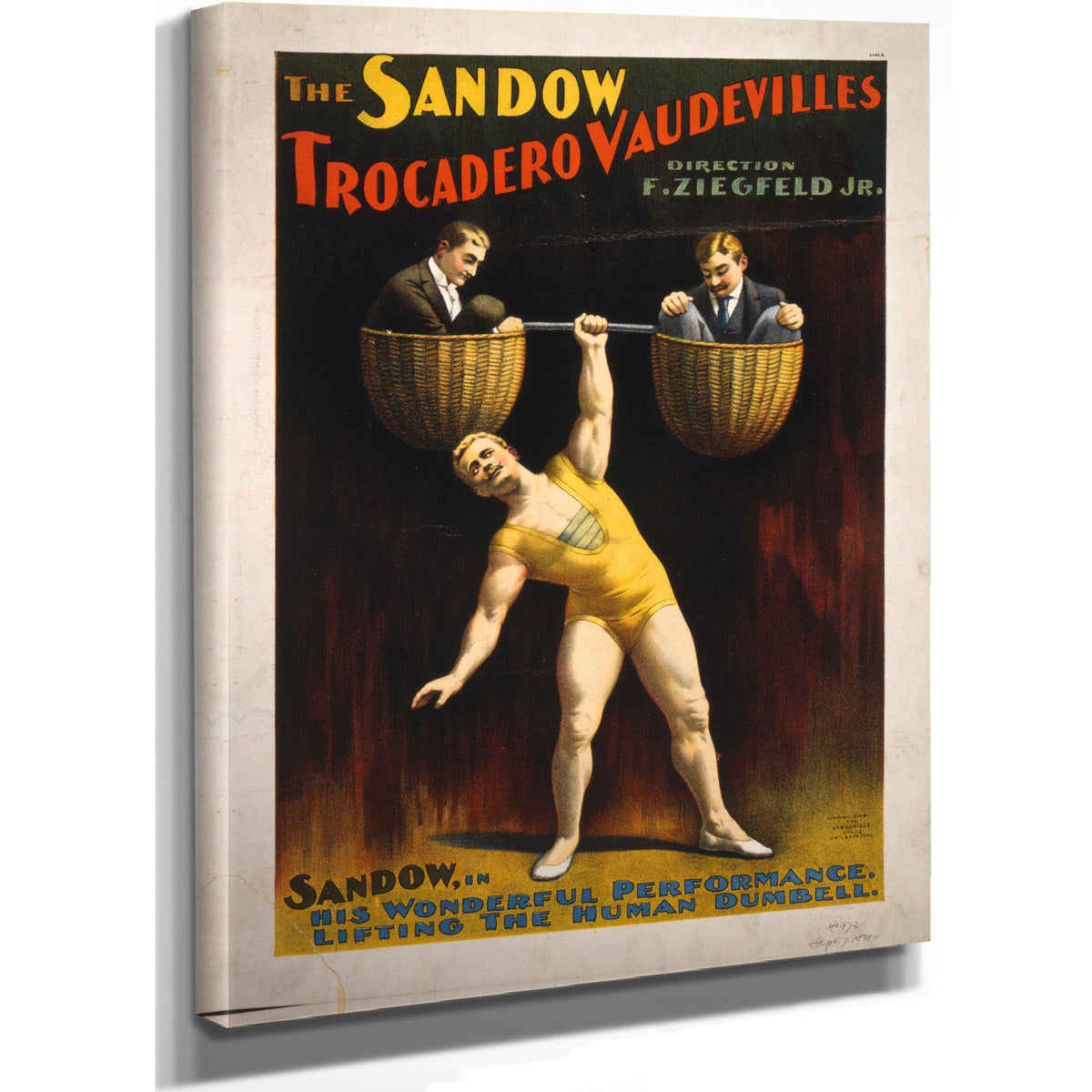 The Sandow Trocadero Vaudevilles By Vintage Circus Posters
