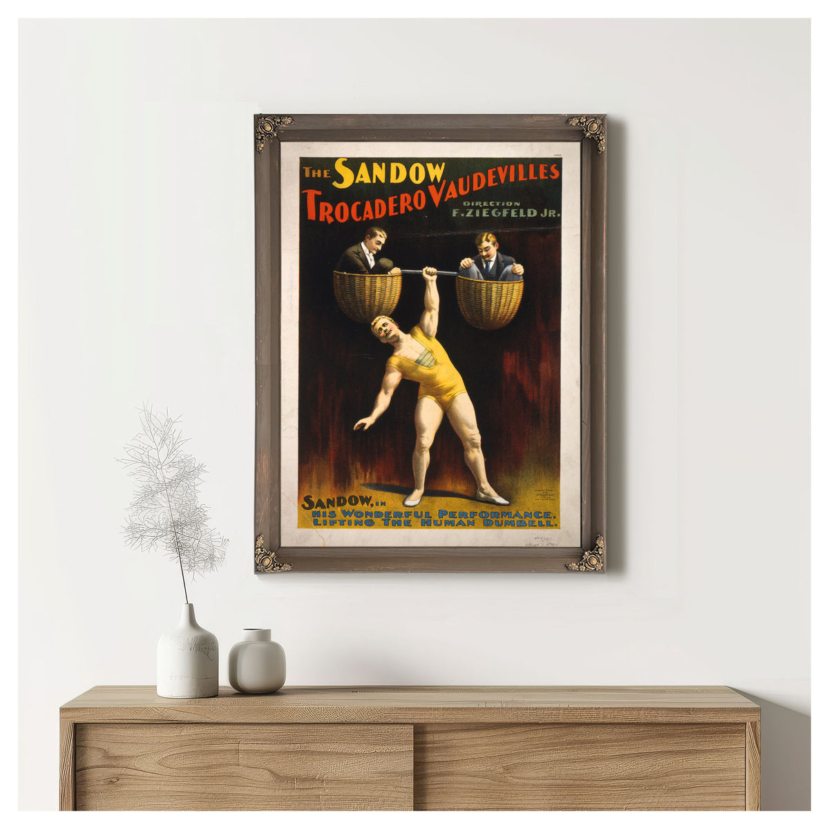 The Sandow Trocadero Vaudevilles By Vintage Circus Posters