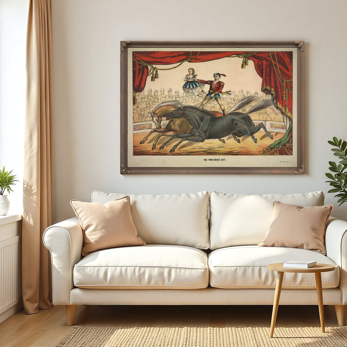 The Two Horse Act By Circus Posters New