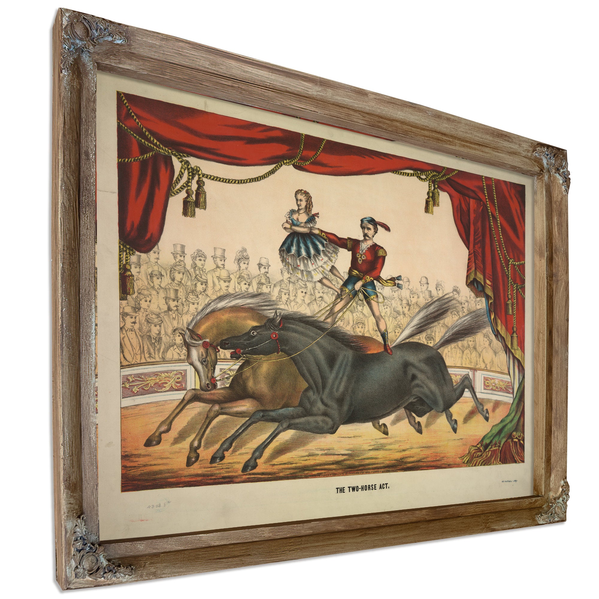 The Two Horse Act By Circus Posters New