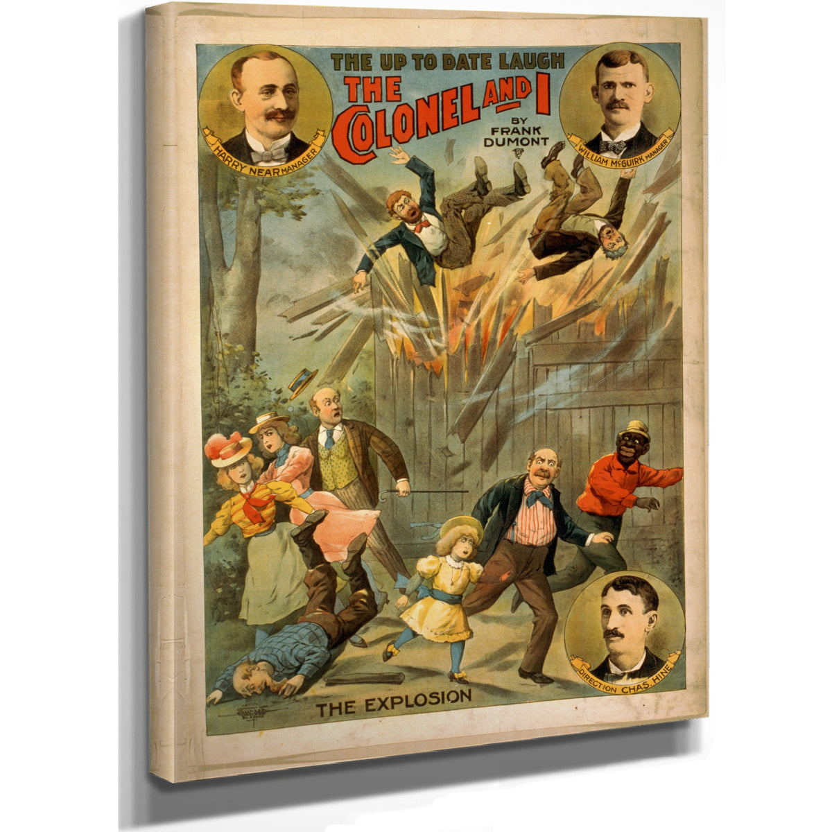 The Up to Date Laugh Colonel I Frank By Vintage Circus Posters