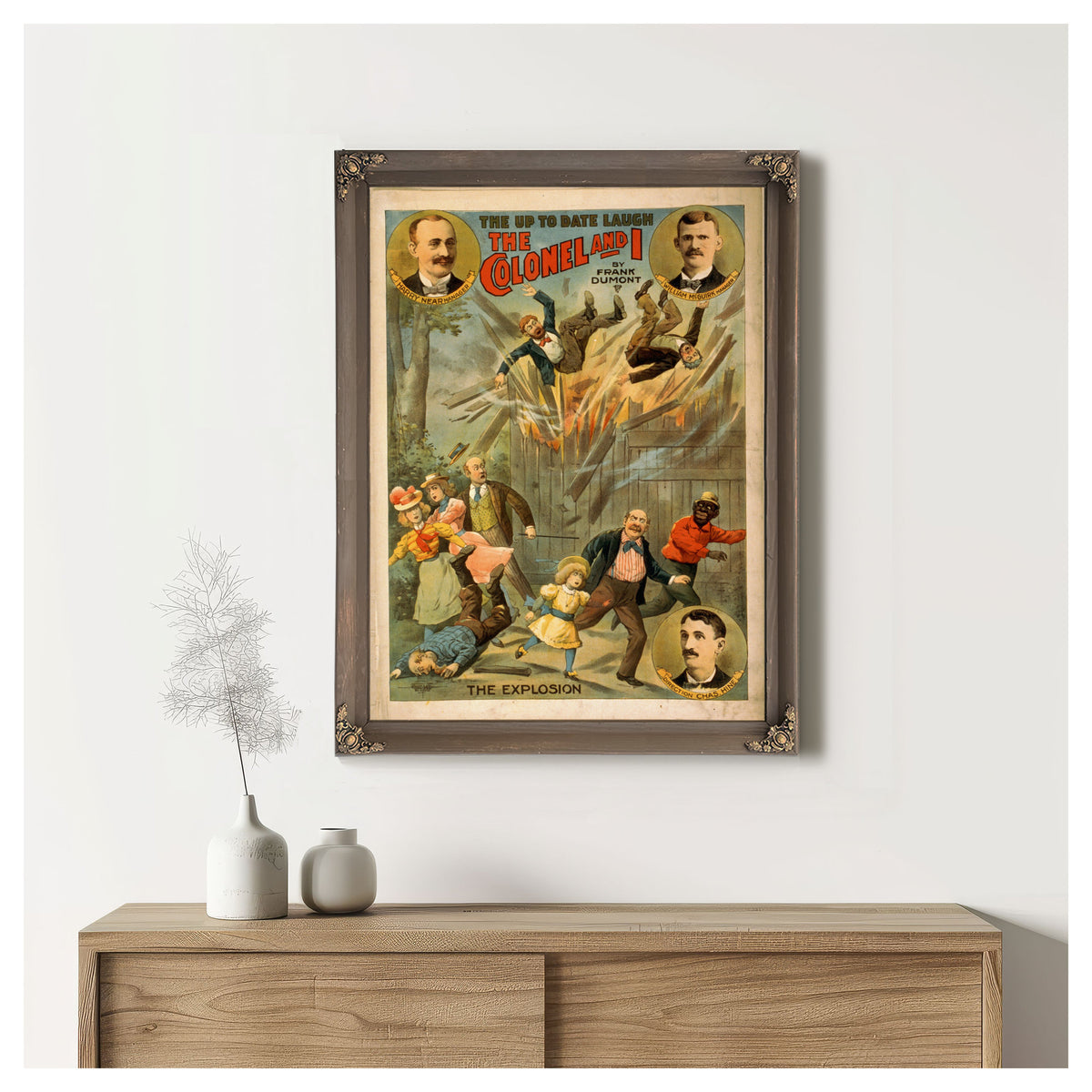 The Up to Date Laugh Colonel I Frank By Vintage Circus Posters