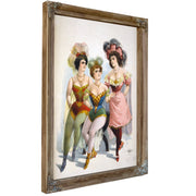 Three Women Tights Feathers By Vintage Circus Posters