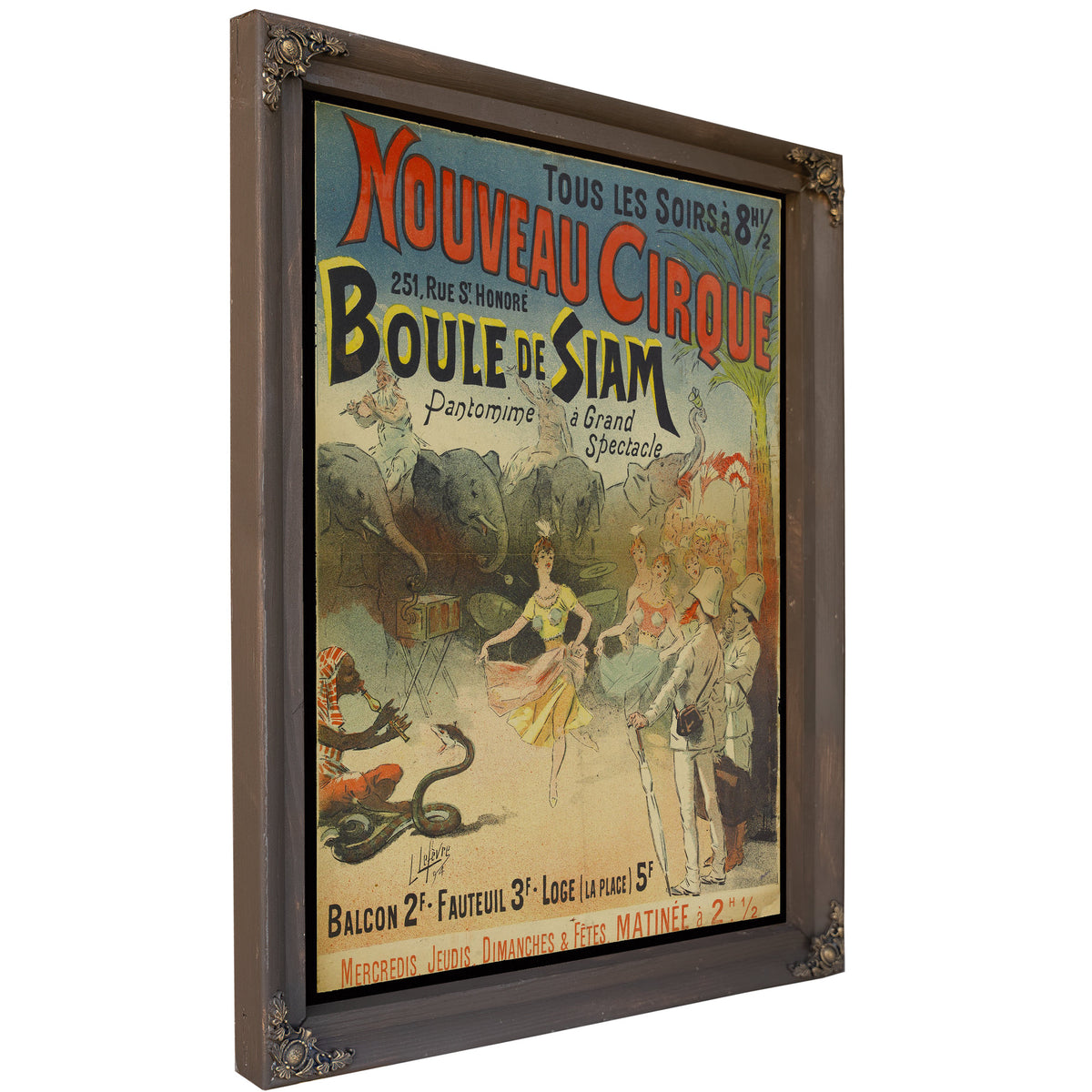 Tous Les Soirs Ac 8 H 12 Nouveau 02 By Vintage Circus Posters