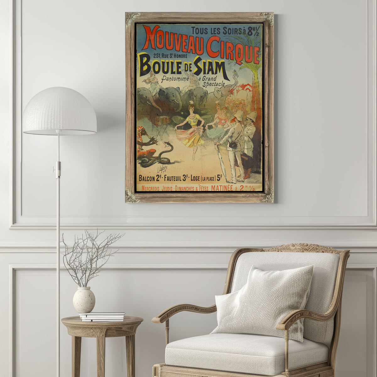 Tous Les Soirs Ac 8 H 12 Nouveau 02 By Vintage Circus Posters