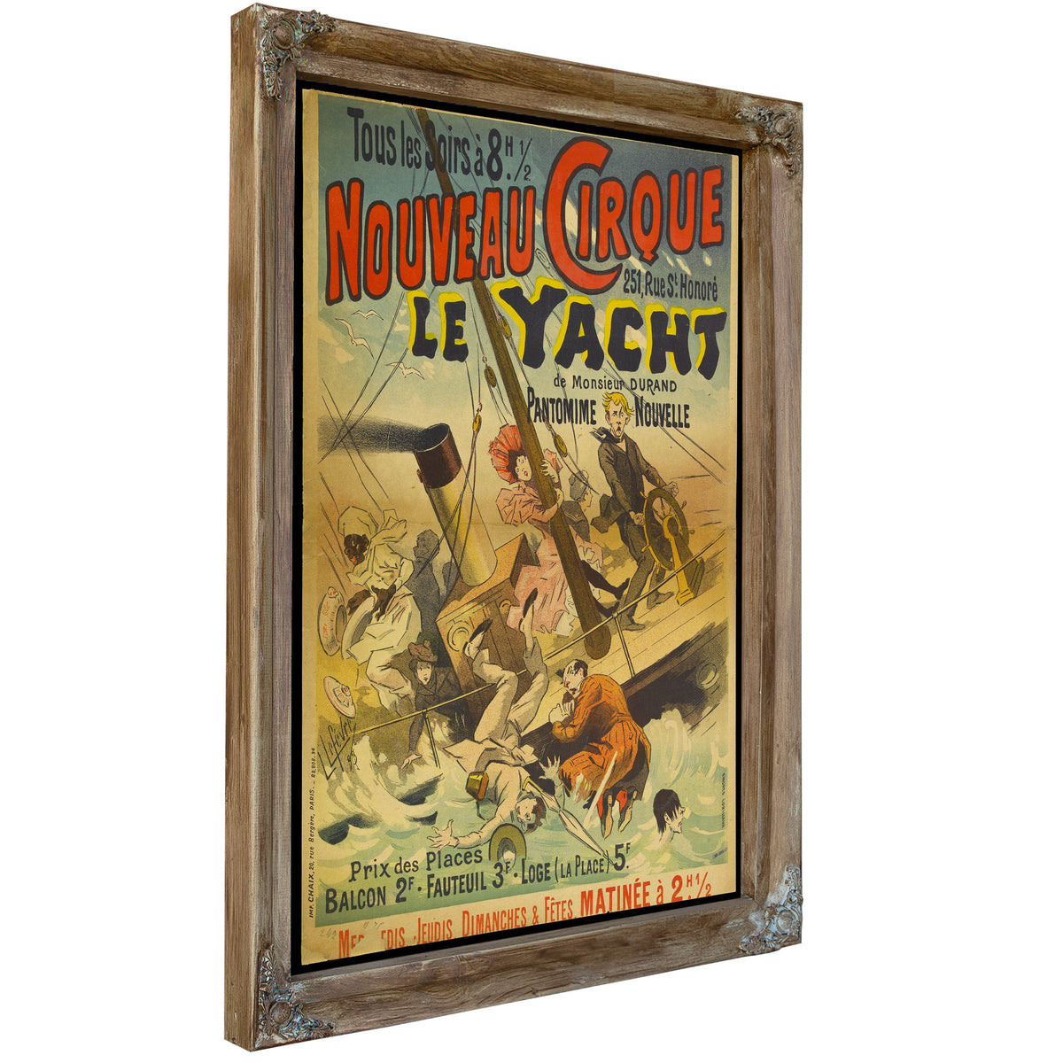 Tous Les Soirs Ac 8 H 12 Nouveau By Vintage Circus Posters