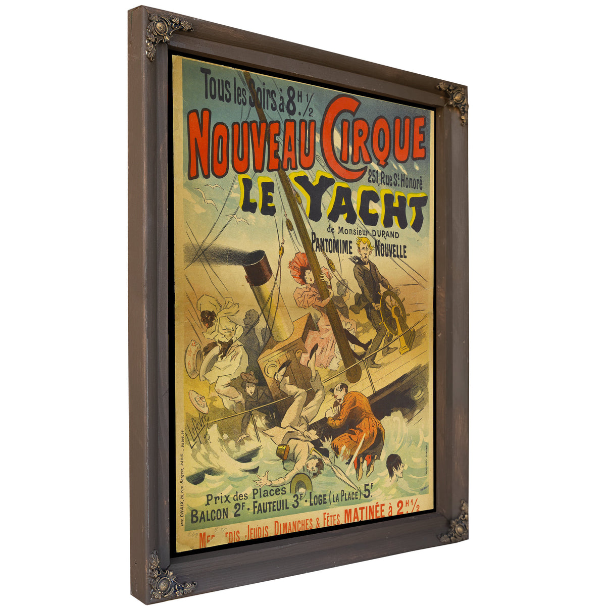Tous Les Soirs Ac 8 H 12 Nouveau By Vintage Circus Posters
