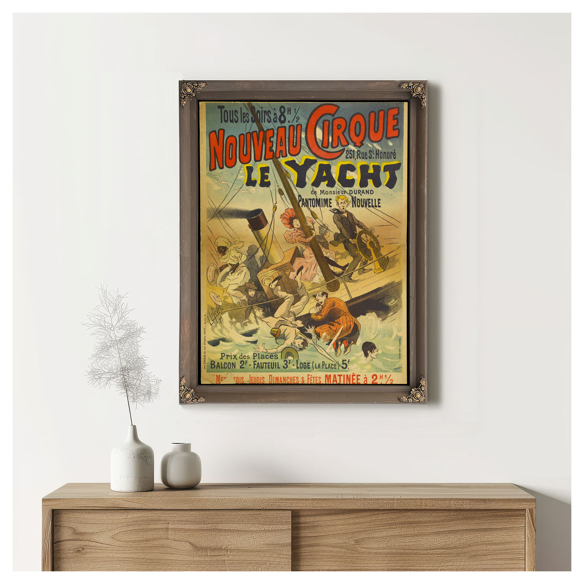 Tous Les Soirs Ac 8 H 12 Nouveau By Vintage Circus Posters