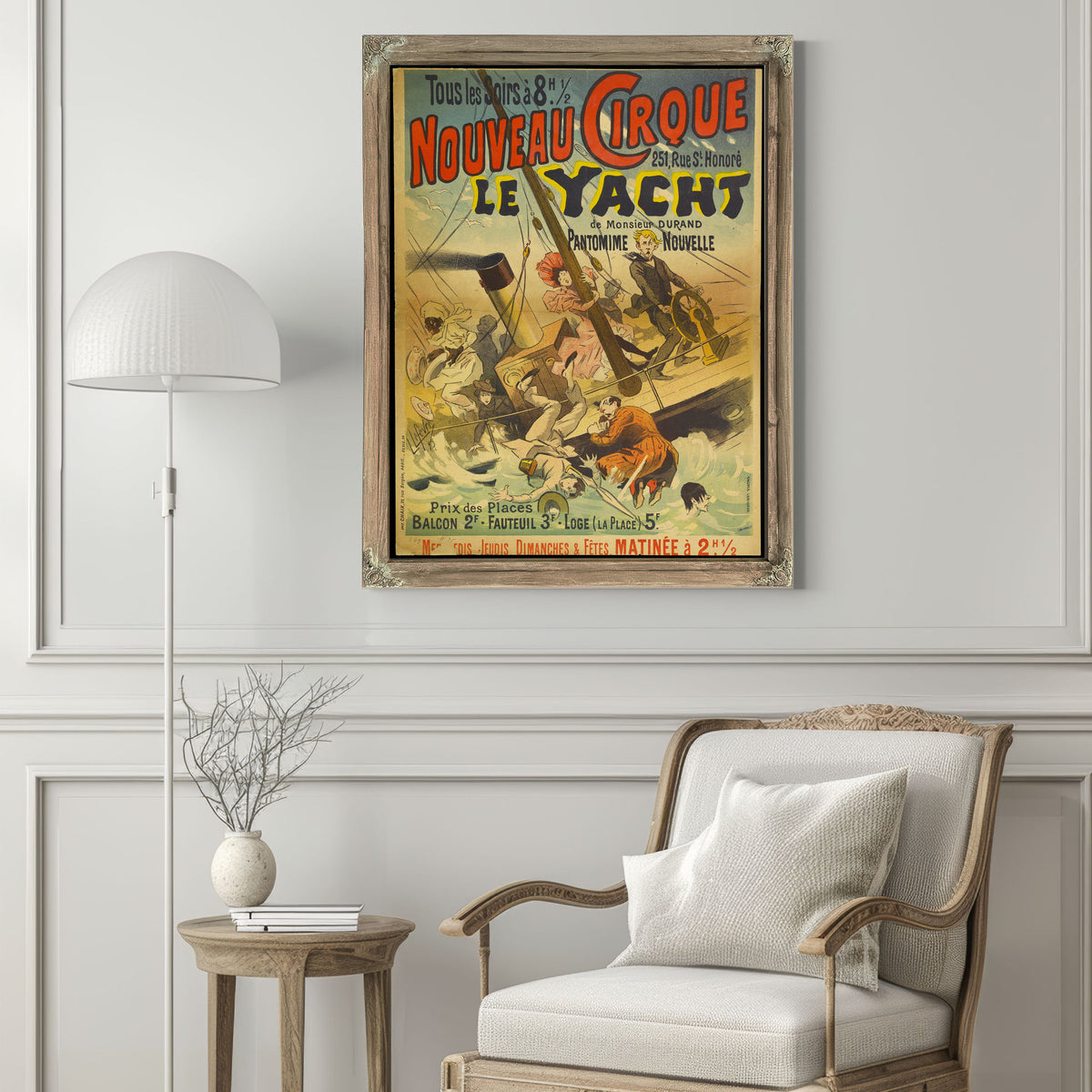 Tous Les Soirs Ac 8 H 12 Nouveau By Vintage Circus Posters