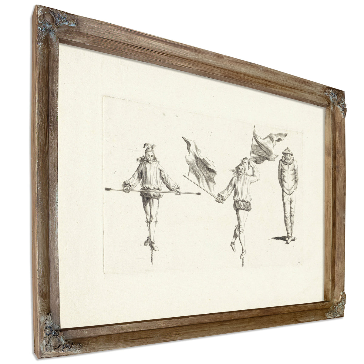Twee Koorddansers Met Attributen En By Circus Posters New