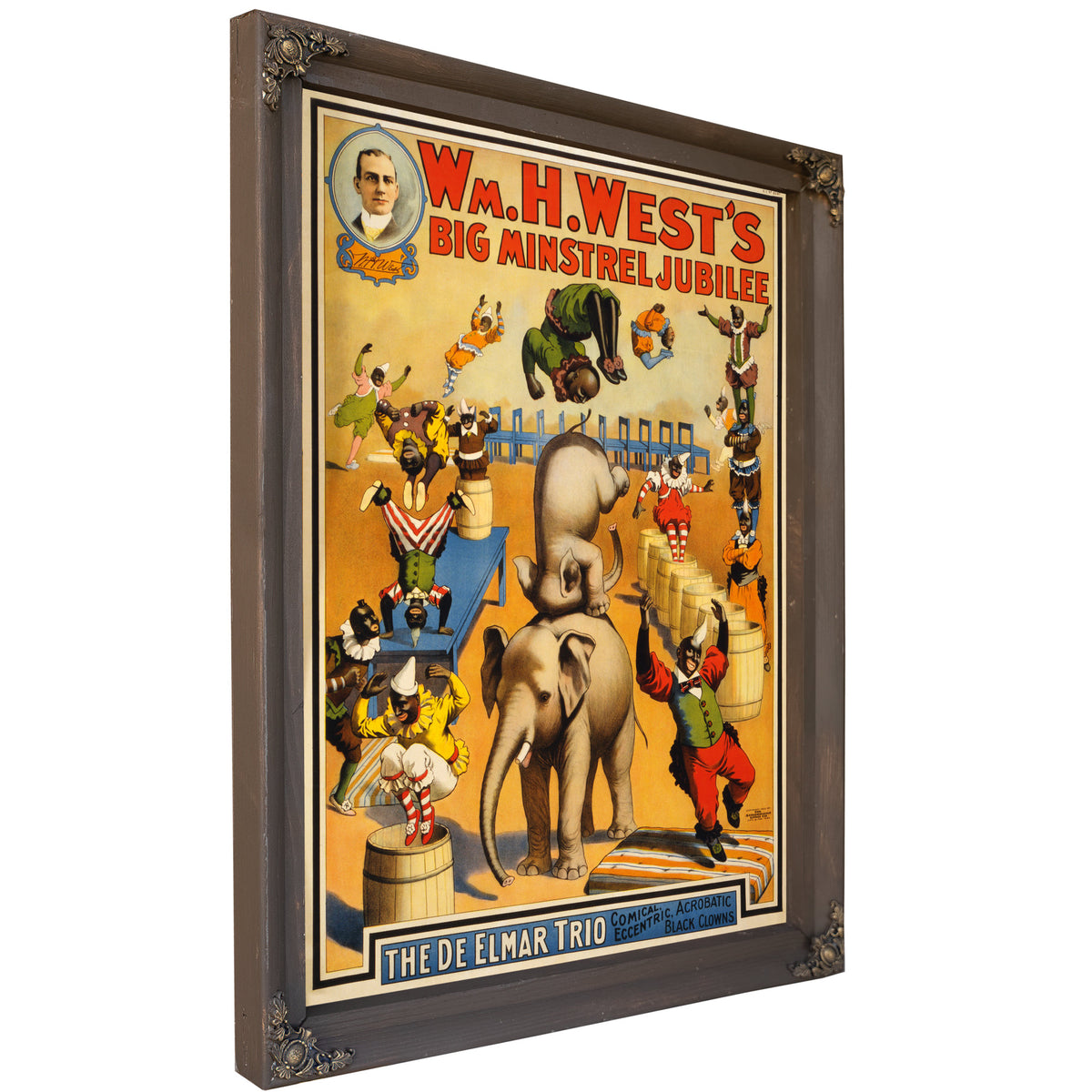 Wm H West S Big Minstrel Jubilee de By Vintage Circus Posters