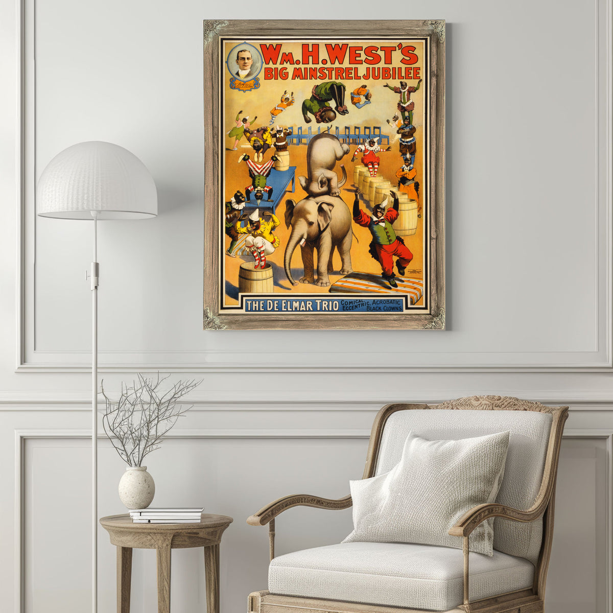 Wm H West S Big Minstrel Jubilee de By Vintage Circus Posters