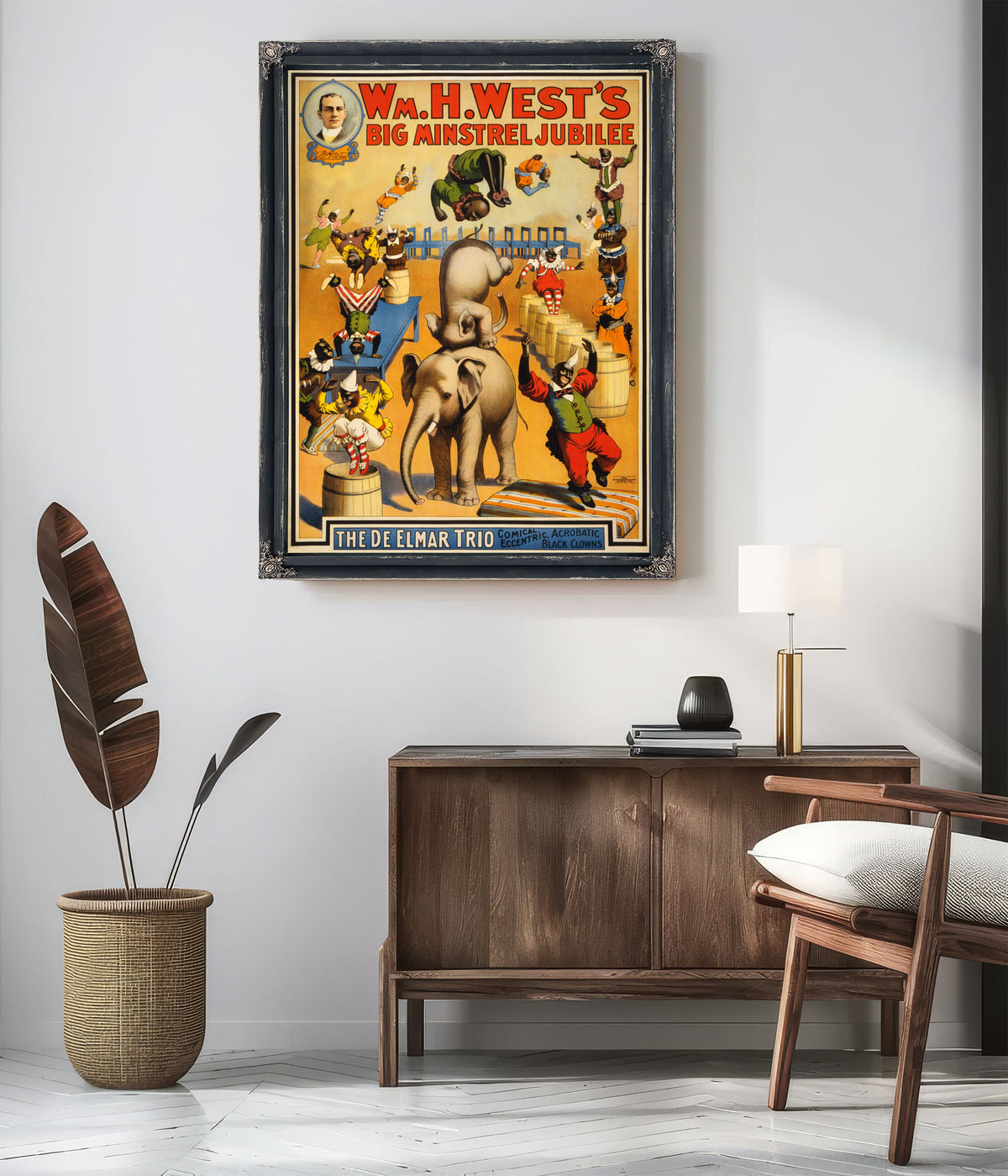 Wm H West S Big Minstrel Jubilee de By Vintage Circus Posters