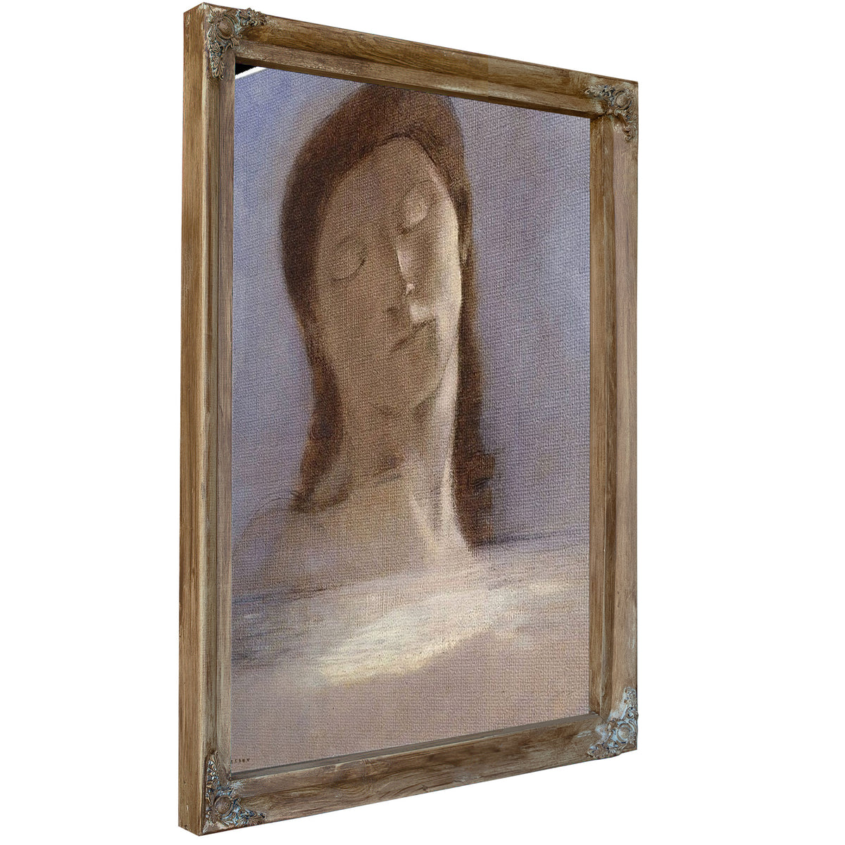 Closed Eyes By Odilon Redon