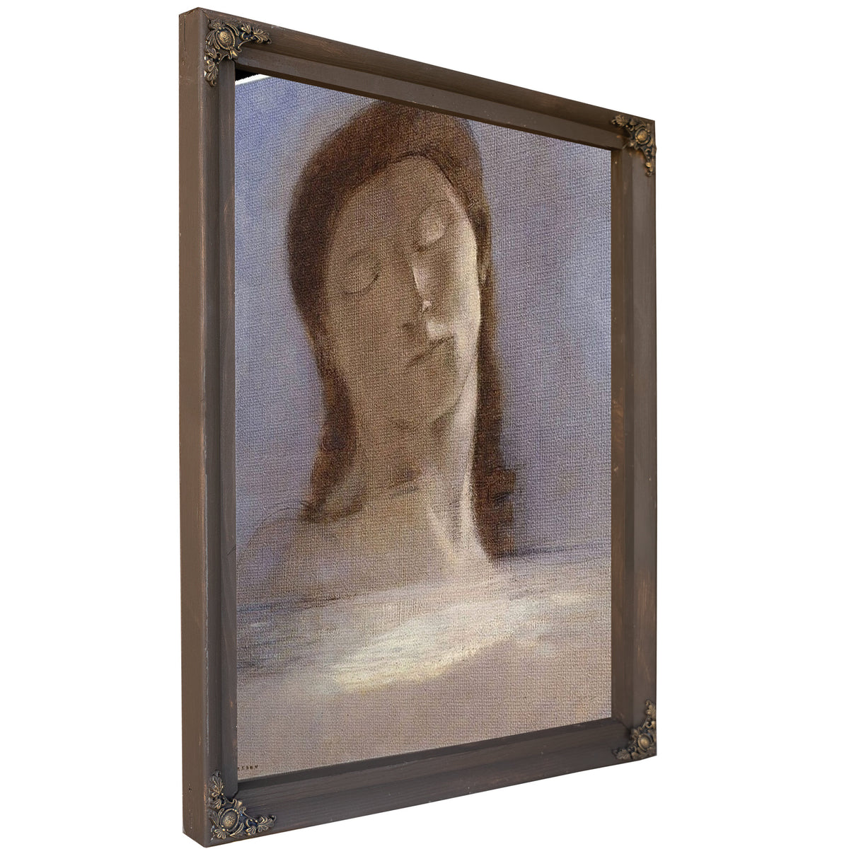 Closed Eyes By Odilon Redon