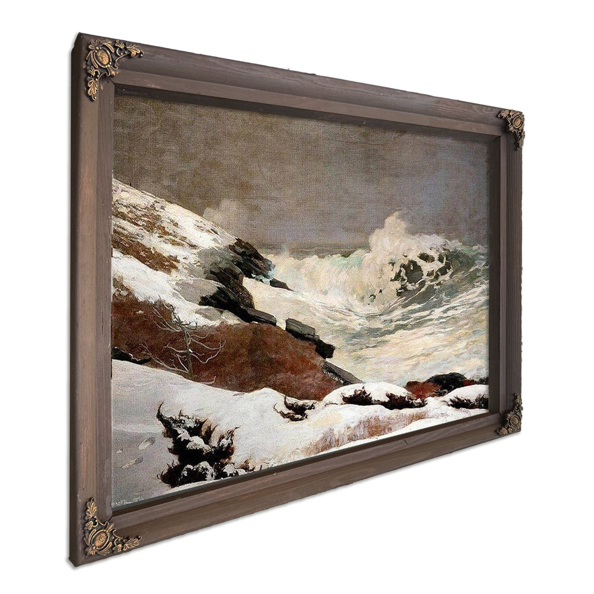 Coast In Winter By Winslow Homer
