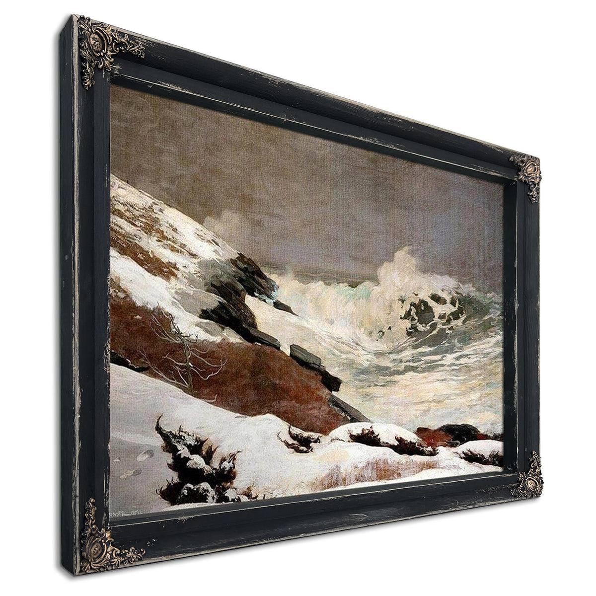 Coast In Winter By Winslow Homer