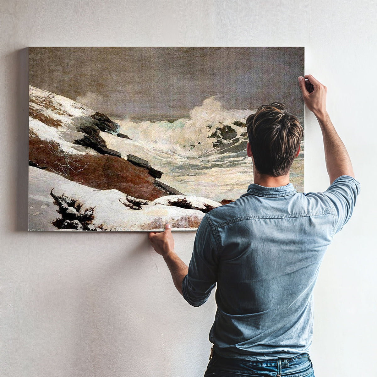 Coast In Winter By Winslow Homer