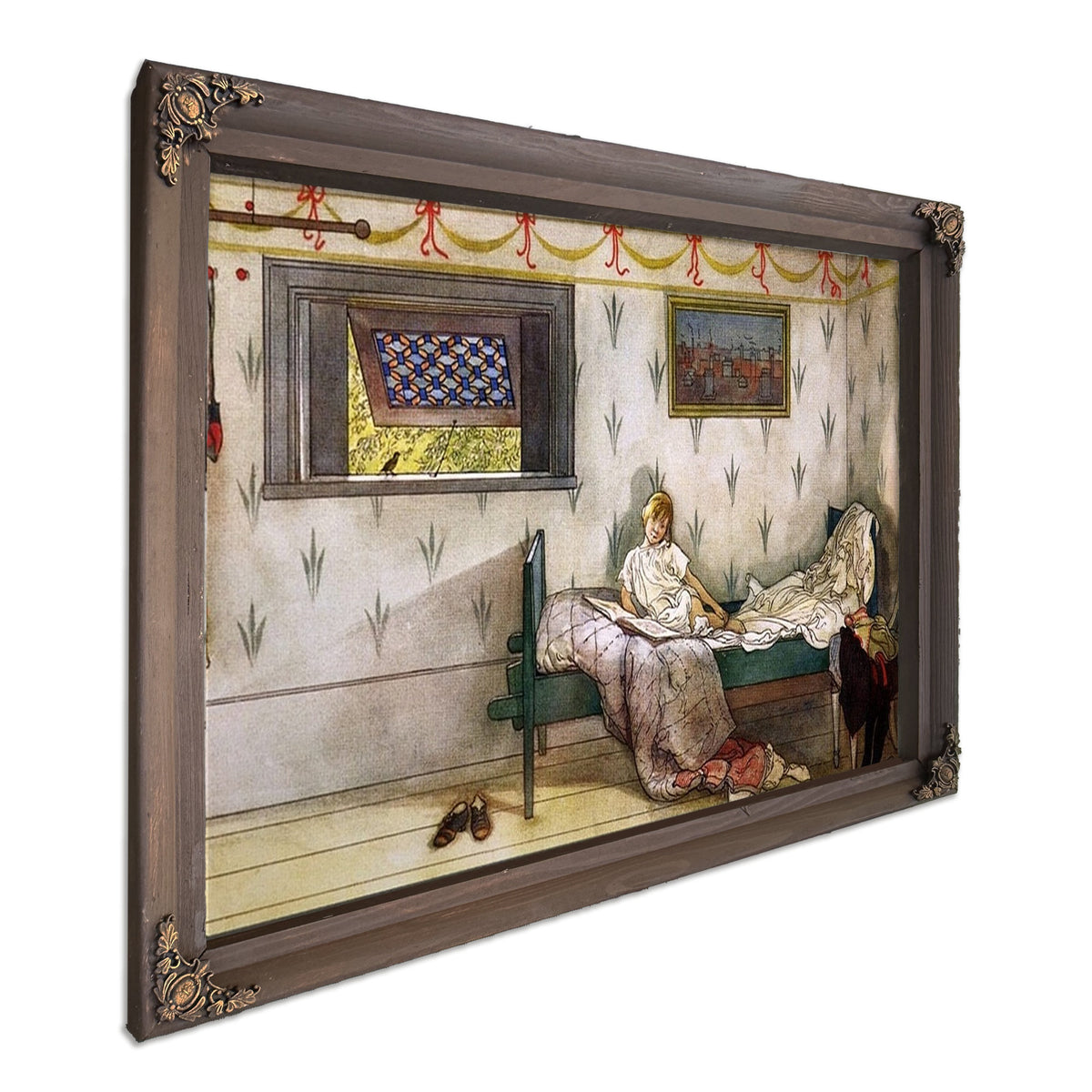 Cock A Doodle Doo, It's Seven O'clock! By Carl Larsson